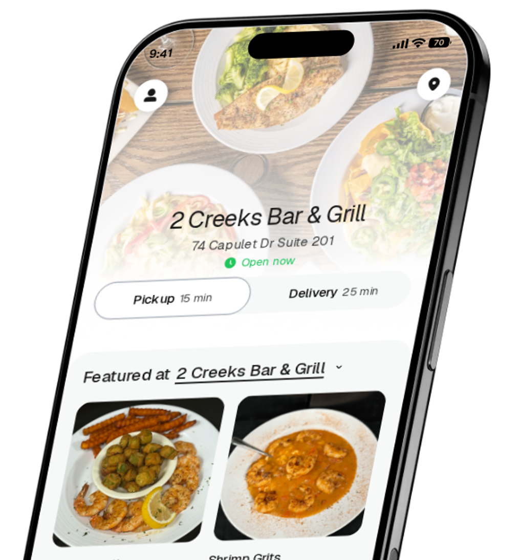 2 Creeks Bar & Grill app preview